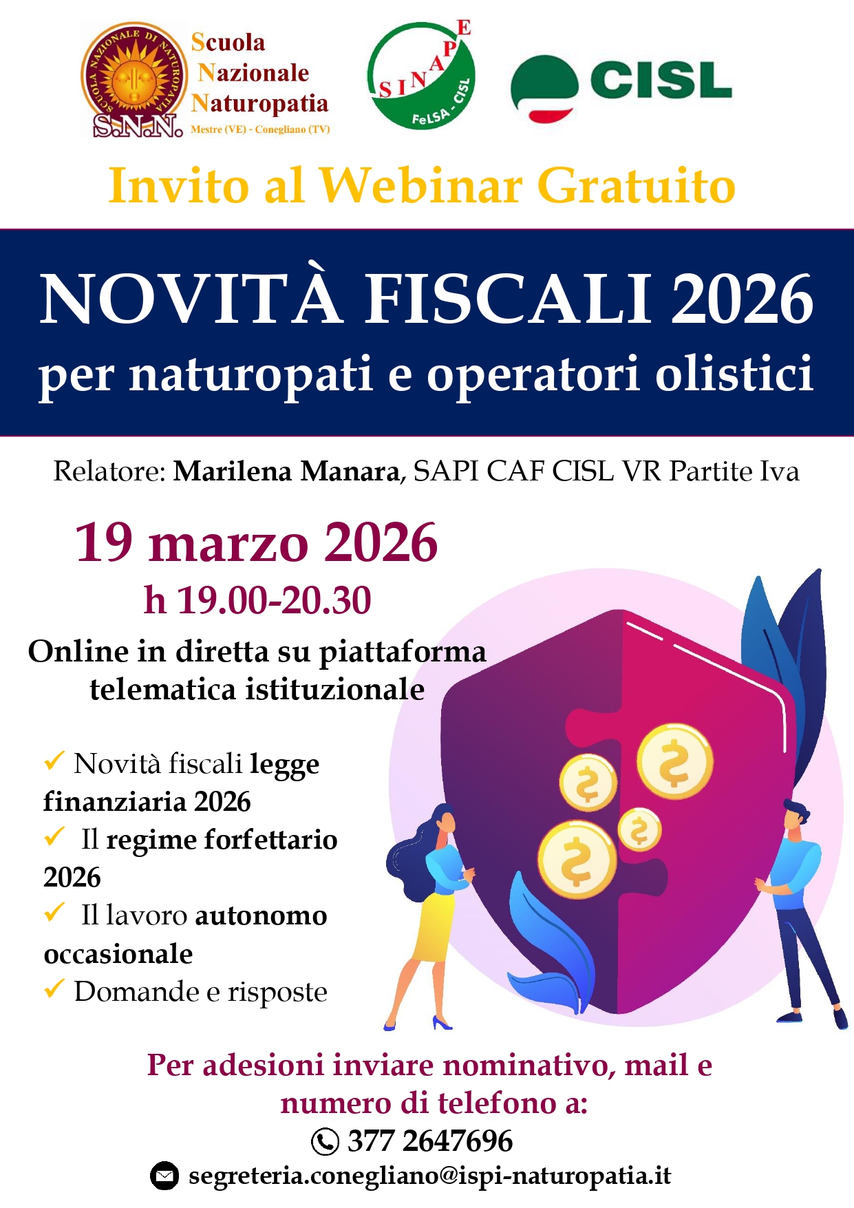 Webinar gratuito Novit&agrave; Fiscali 2026 nel Settore Olistico